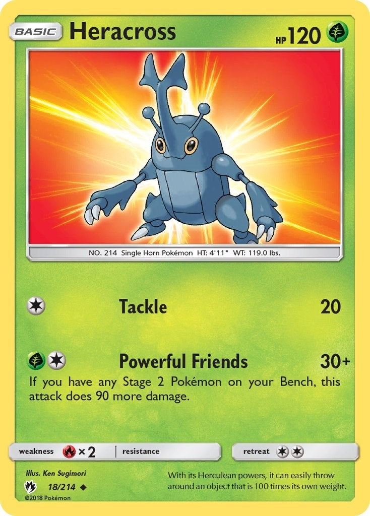 Image for Heracross (18/214) (SM - Lost Thunder) - Pokemon