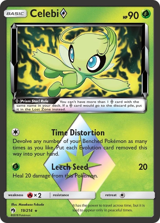 Image for Celebi Prism Star (19/214) (SM - Lost Thunder) - Pokemon