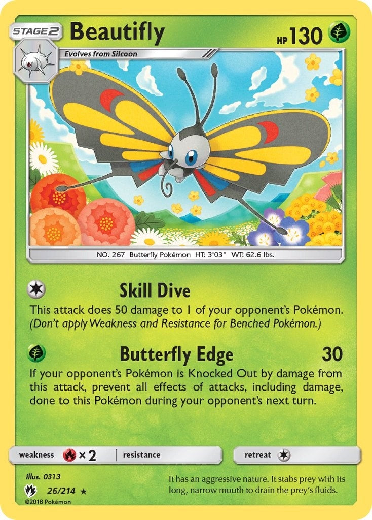 Image for Beautifly (26/214) (SM - Lost Thunder) - Pokemon