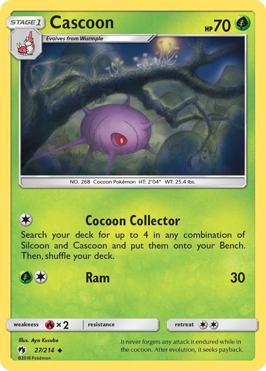 Image for Cascoon (27/214) (SM - Lost Thunder) - Pokemon