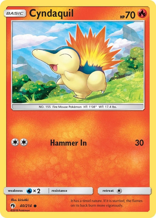Image for Cyndaquil (40) (40/214) (SM - Lost Thunder) - Pokemon