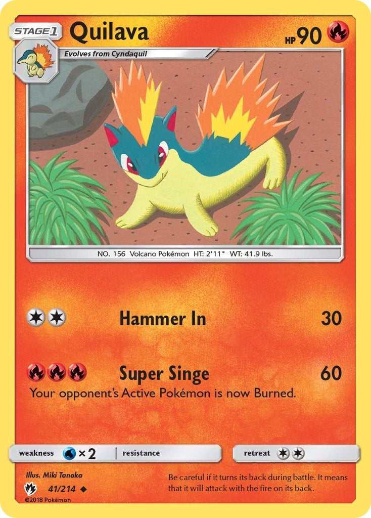 Image for Quilava (41/214) (SM - Lost Thunder) - Pokemon