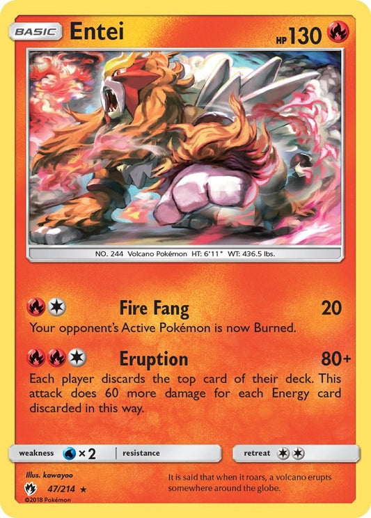 Image for Entei (47/214) (SM - Lost Thunder) - Pokemon
