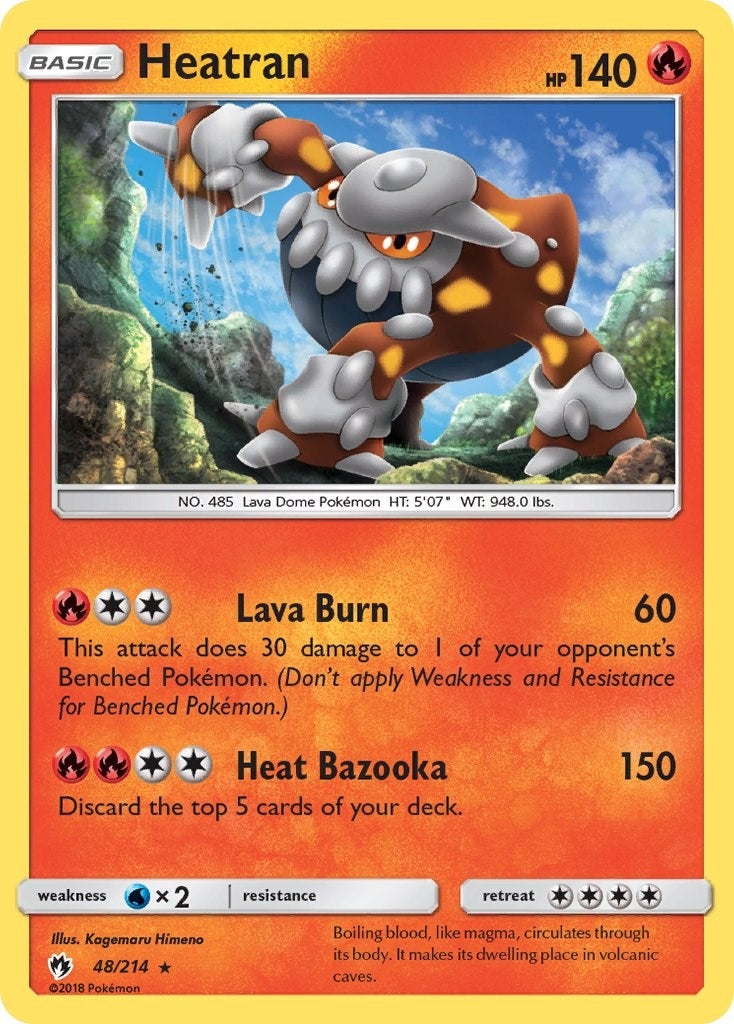 Image for Heatran (48/214) (SM - Lost Thunder) - Pokemon