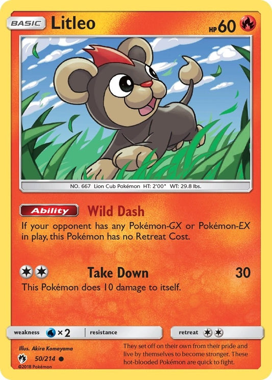Image for Litleo (50/214) (SM - Lost Thunder) - Pokemon