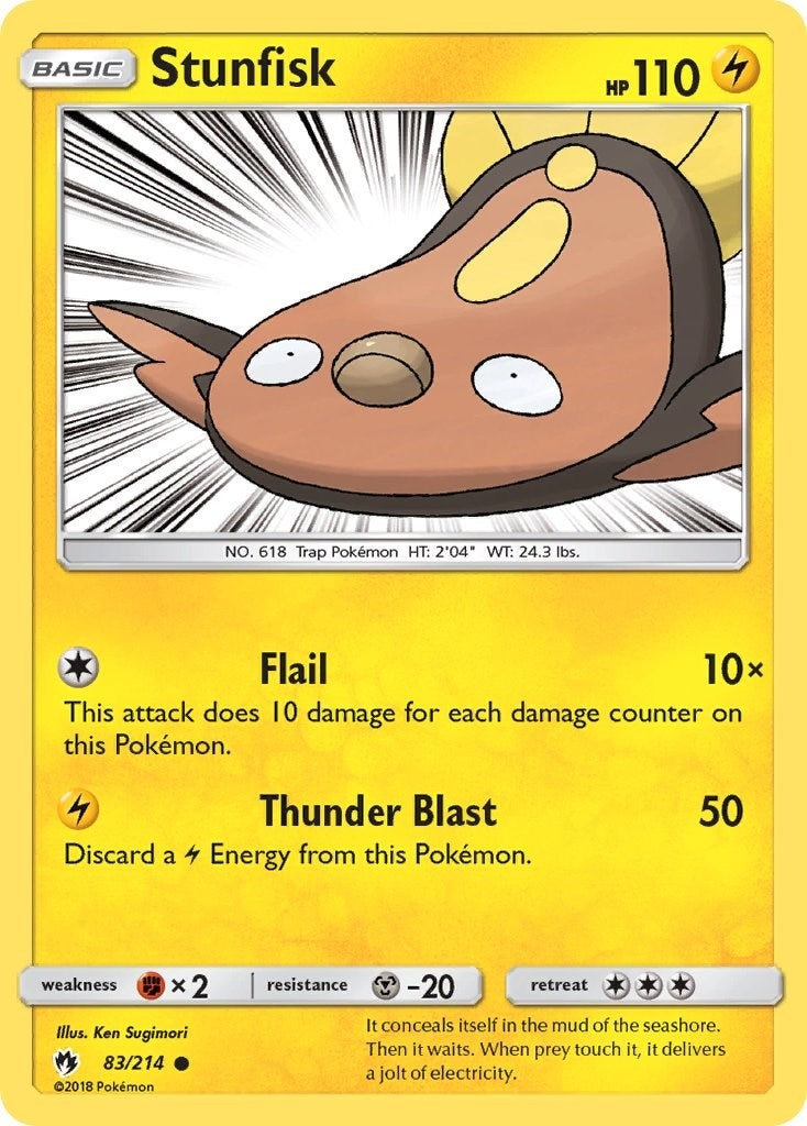 Image for Stunfisk (83/214) (SM - Lost Thunder) - Pokemon