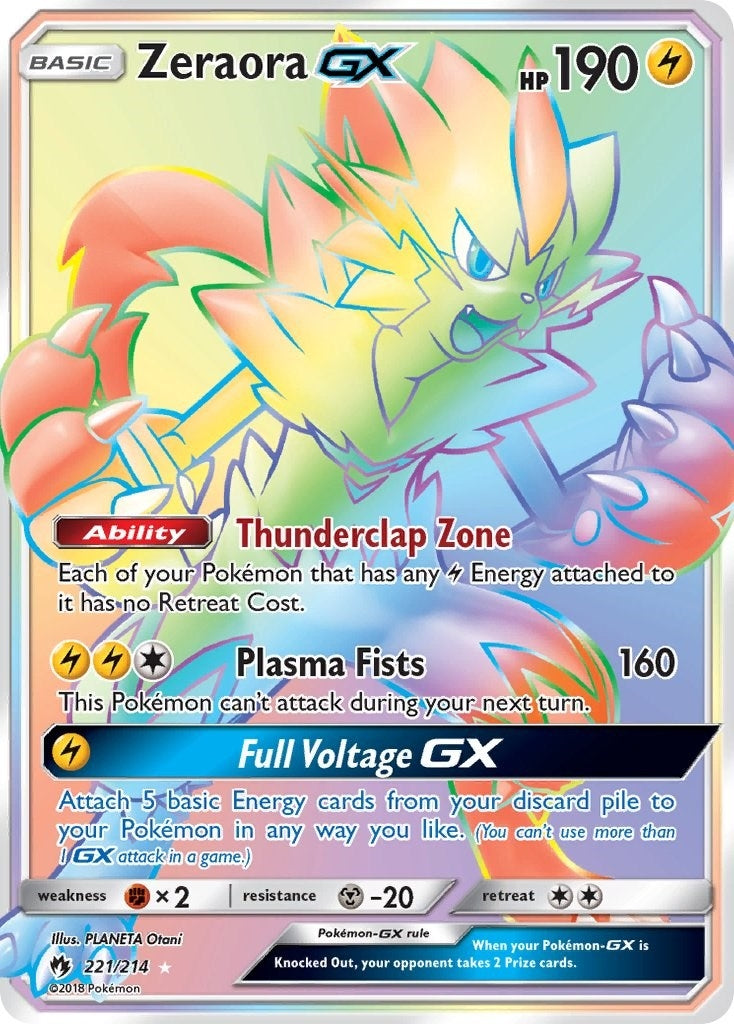 Image for Zeraora GX (Secret) (221/214) (SM - Lost Thunder) - Pokemon