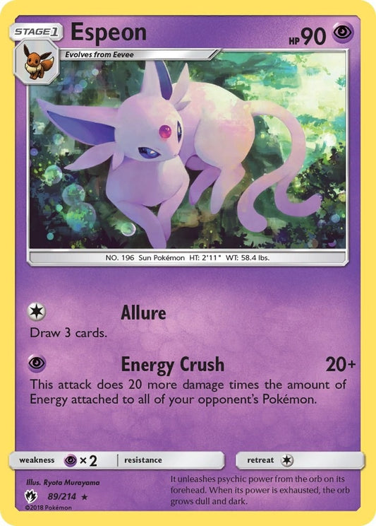 Image for Espeon (89/214) (SM - Lost Thunder) - Pokemon