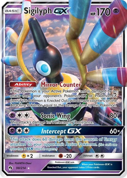 Image for Sigilyph GX (98/214) (SM - Lost Thunder) - Pokemon