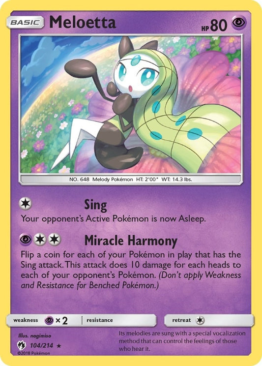 Image for Meloetta (104/214) (SM - Lost Thunder) - Pokemon