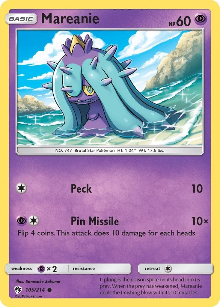 Image for Mareanie (105) (105/214) (SM - Lost Thunder) - Pokemon