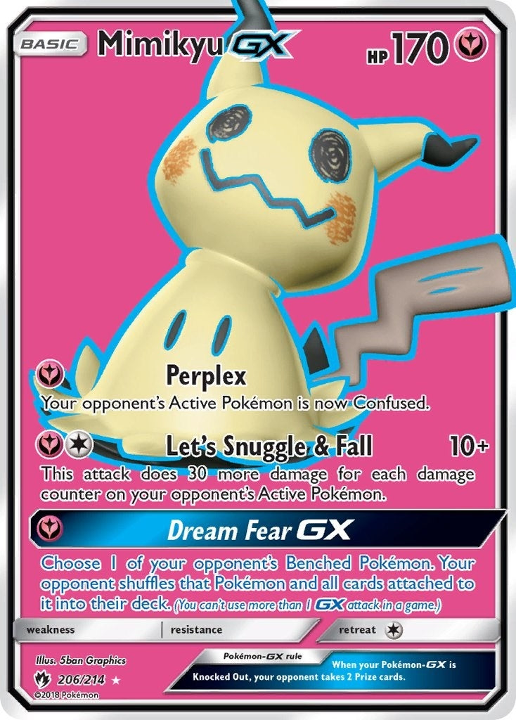 Image for Mimikyu GX (Full Art) (206/214) (SM - Lost Thunder) - Pokemon
