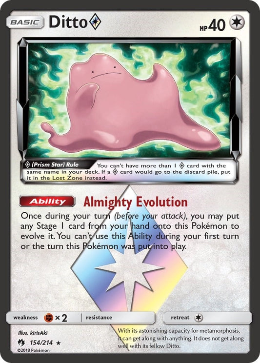 Image for Ditto Prism Star (154/214) (SM - Lost Thunder) - Pokemon