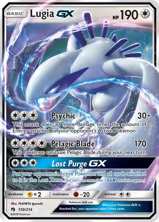 Image for Lugia GX (159/214) (SM - Lost Thunder) - Pokemon