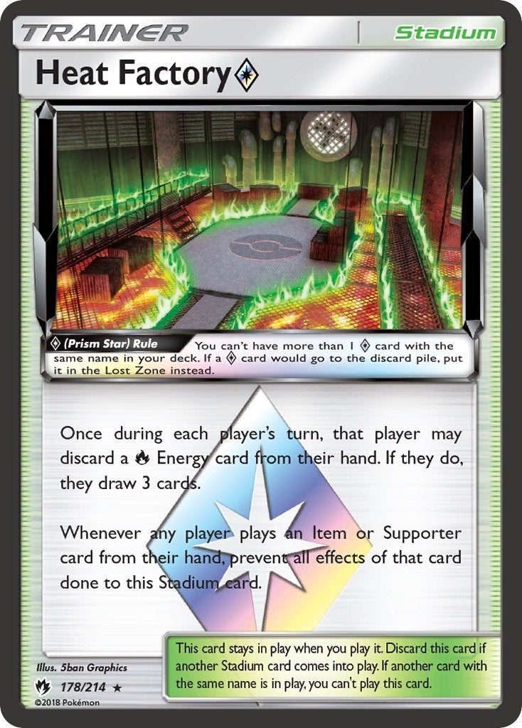 Image for Heat Factory Prism Star (178/214) (SM - Lost Thunder) - Pokemon