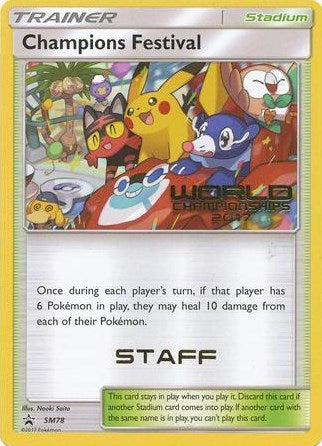 Image for Champions Festival - SM78 (World Championships 2017) [Staff] (SM78) (SM Promos) - Pokemon