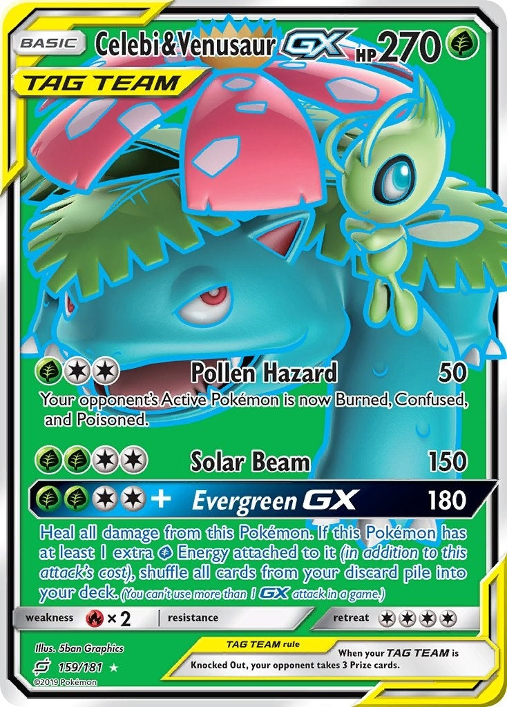 Image for Celebi & Venusaur GX (Full Art) (159/181) (SM - Team Up) - Pokemon