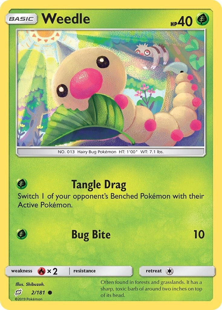 Image for Weedle (2) (2/181) (SM - Team Up) - Pokemon