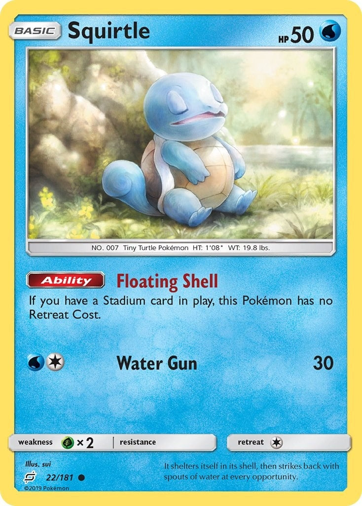 Image for Squirtle (22) (22/181) (SM - Team Up) - Pokemon