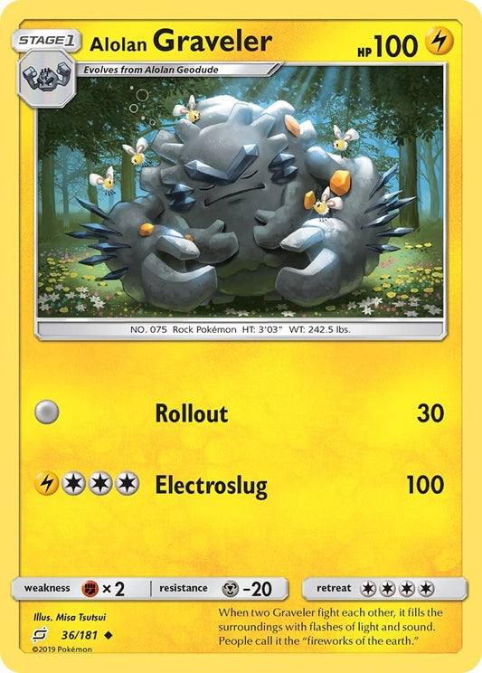 Image for Alolan Graveler (36/181) (SM - Team Up) - Pokemon