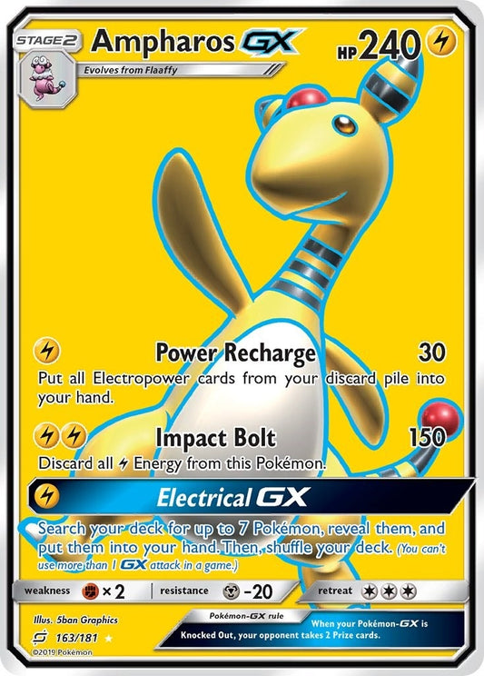 Image for Ampharos GX (Full Art) (163/181) (SM - Team Up) - Pokemon
