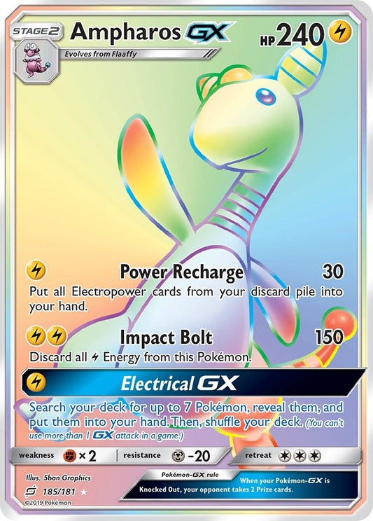 Image for Ampharos GX (Secret) (185/181) (SM - Team Up) - Pokemon