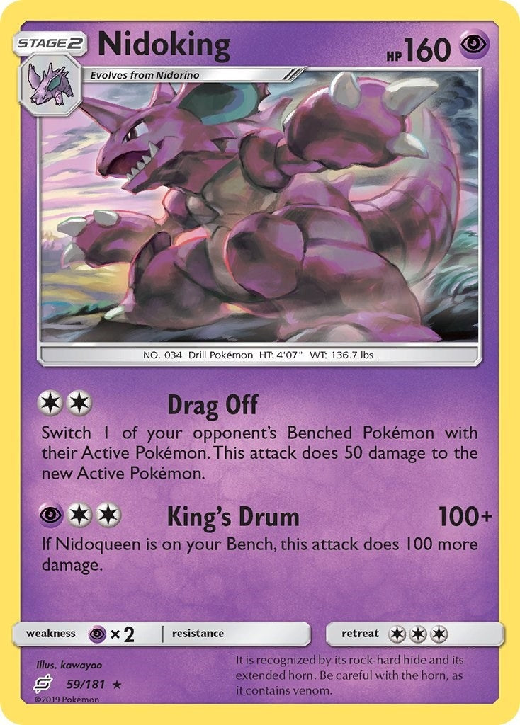 Image for Nidoking (59/181) (SM - Team Up) - Pokemon