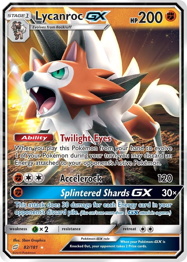 Image for Lycanroc GX (82/181) (SM - Team Up) - Pokemon