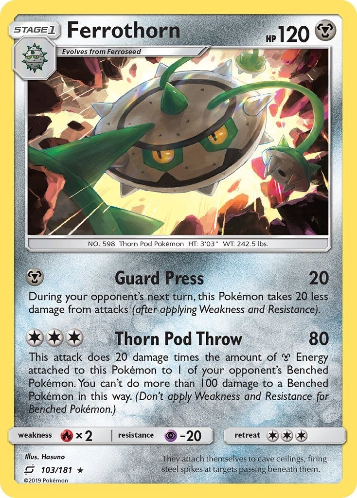Image for Ferrothorn (103/181) (SM - Team Up) - Pokemon