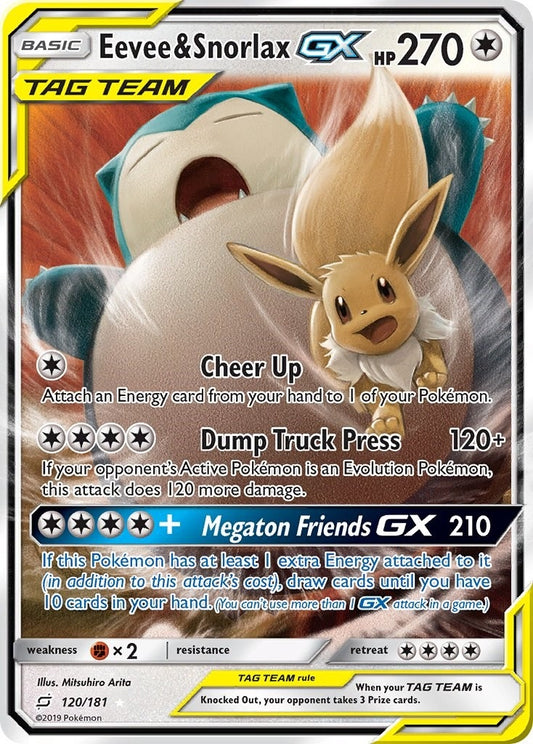 Image for Eevee & Snorlax GX (120/181) (SM - Team Up) - Pokemon