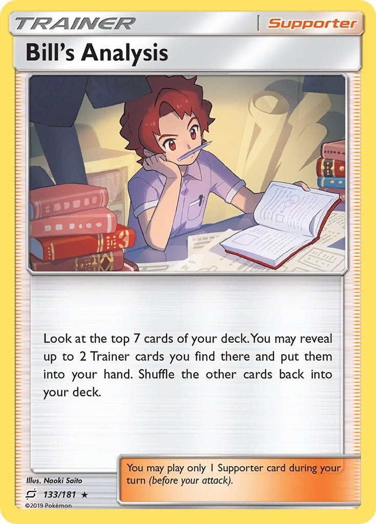 Image for Bill's Analysis (133/181) (SM - Team Up) - Pokemon