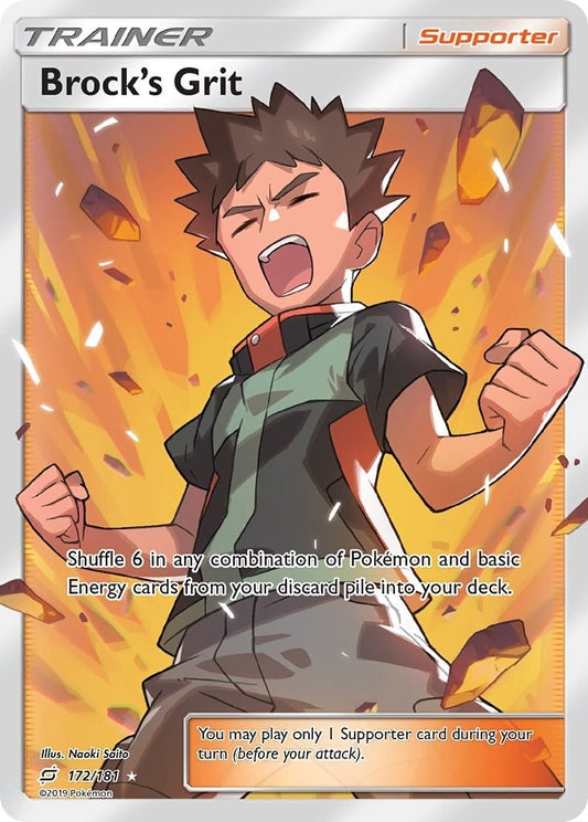 Image for Brock's Grit (Full Art) (172/181) (SM - Team Up) - Pokemon