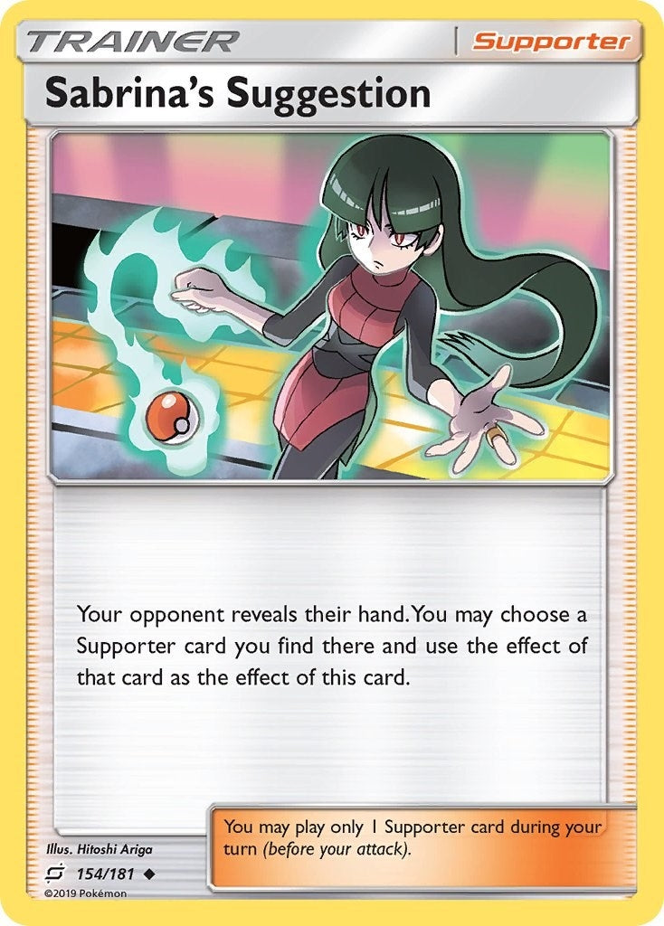 Image for Sabrina's Suggestion (154/181) (SM - Team Up) - Pokemon