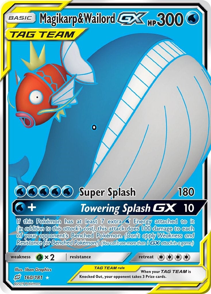 Image for Magikarp & Wailord GX (Full Art) (160/181) (SM - Team Up) - Pokemon