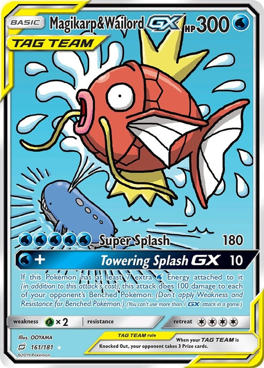 Image for Magikarp & Wailord GX (Alternate Full Art) (161/181) (SM - Team Up) - Pokemon