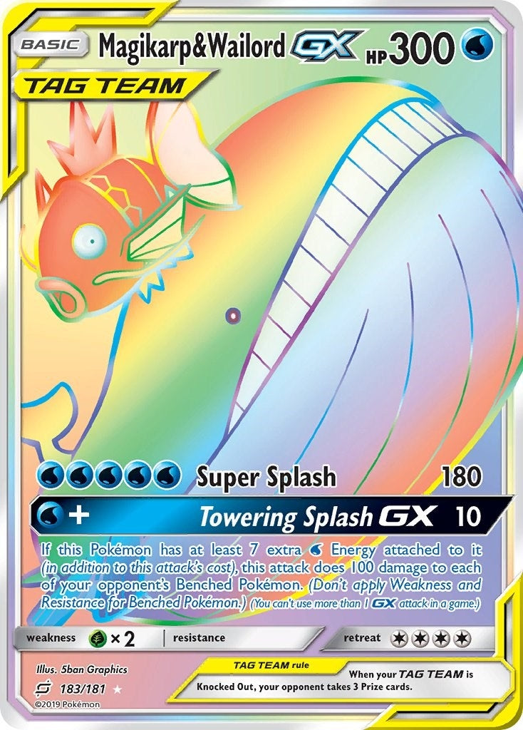 Image for Magikarp & Wailord GX (Secret) (183/181) (SM - Team Up) - Pokemon