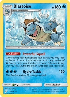 Image for Blastoise - 25/181 (Cracked Ice Holo) (025/181) (Deck Exclusives) - Pokemon