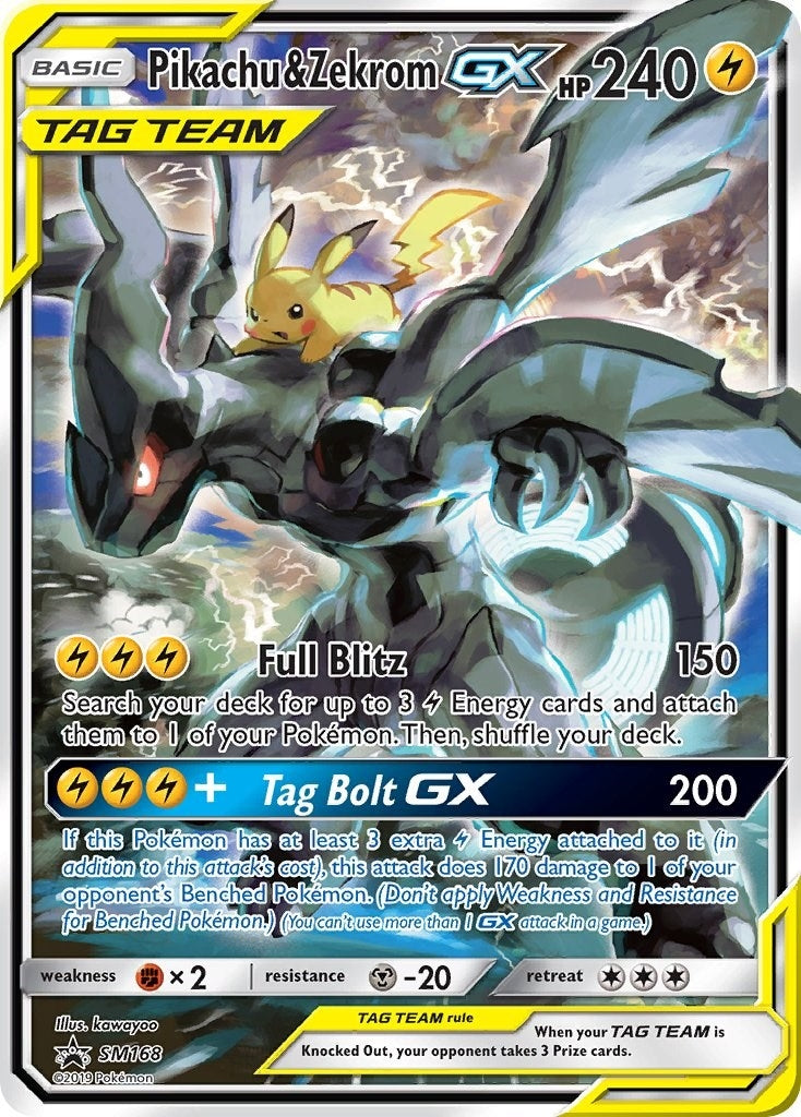 Image for Pikachu & Zekrom GX (SM168) (SM Promos) - Pokemon