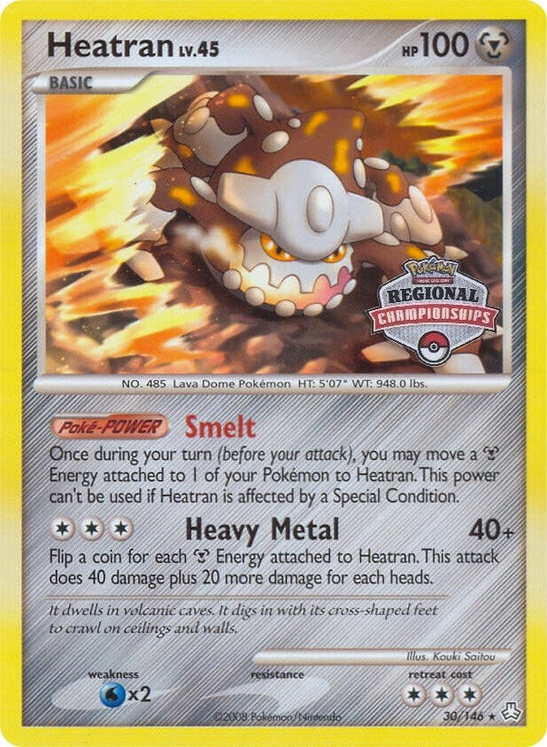 Image for Heatran - 30/146 (Regional Championships) (030/146) (League & Championship Cards) - Pokemon