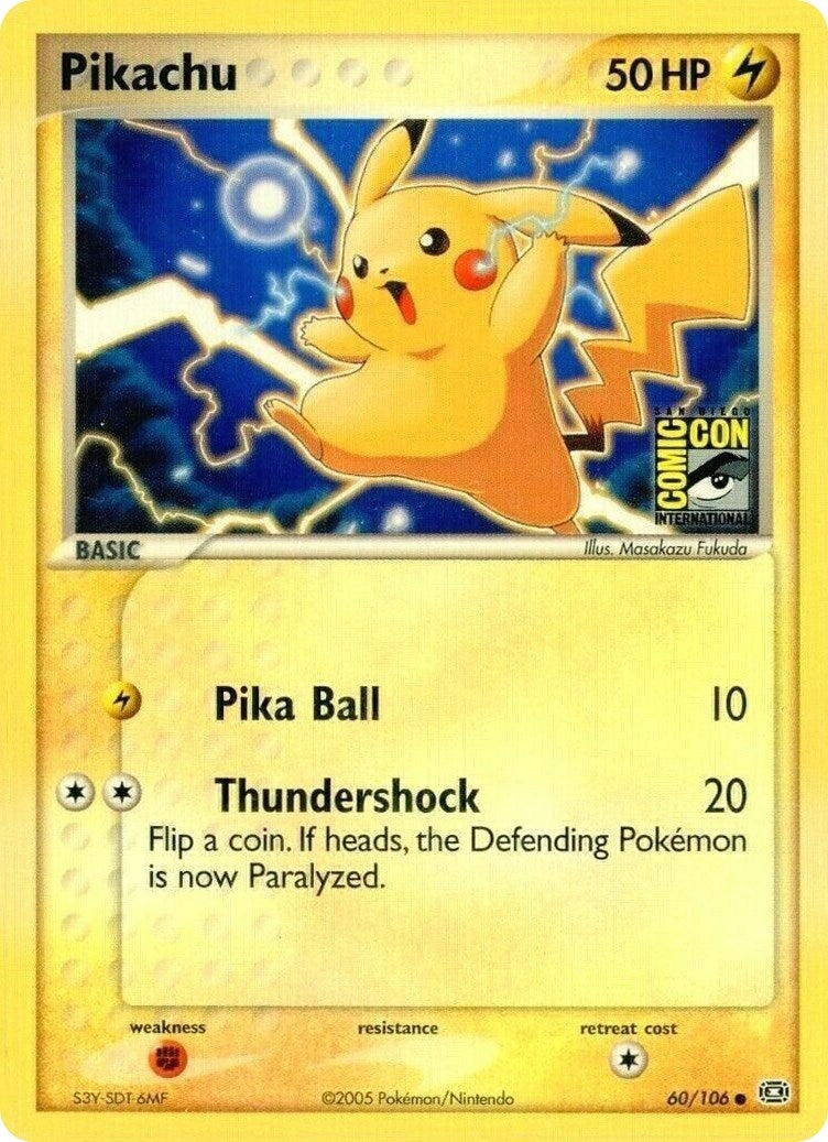 Image for Pikachu - 60/106 (2005 San Diego Comic Con) (060/106) (Miscellaneous Cards & Products) - Pokemon
