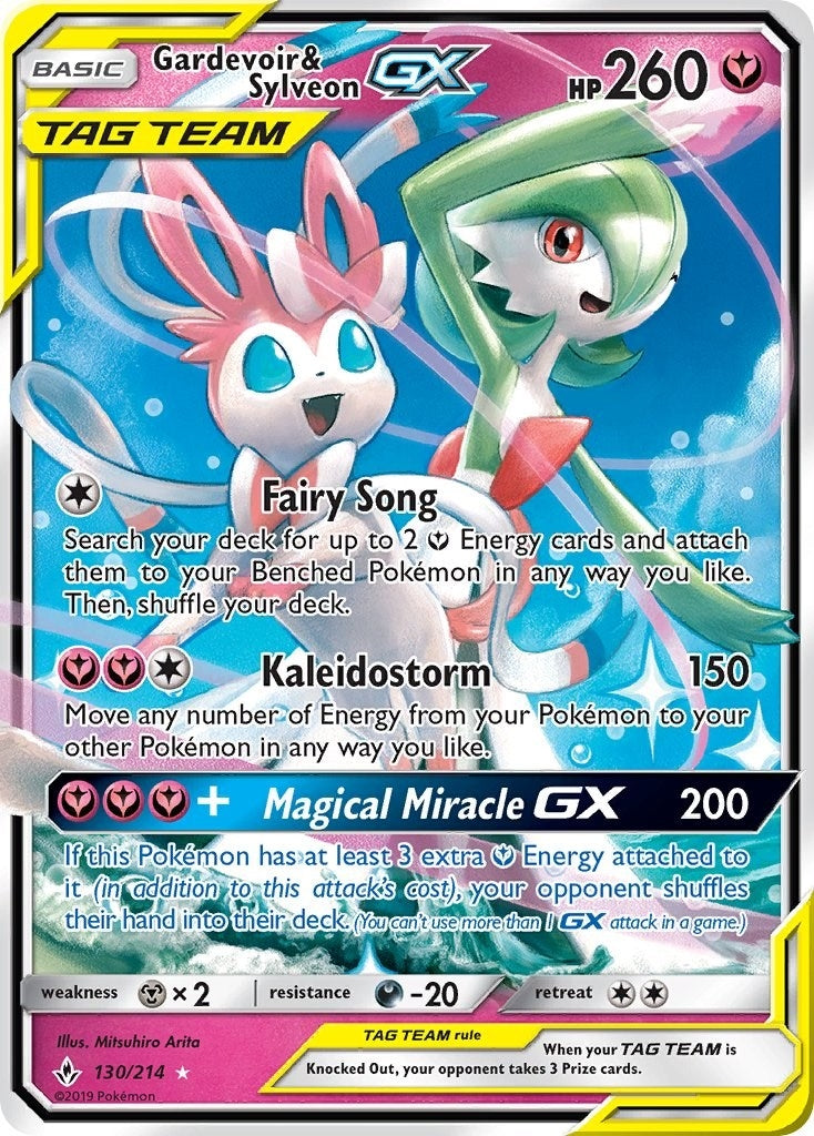 Image for Gardevoir & Sylveon GX (130/214) (SM - Unbroken Bonds) - Pokemon