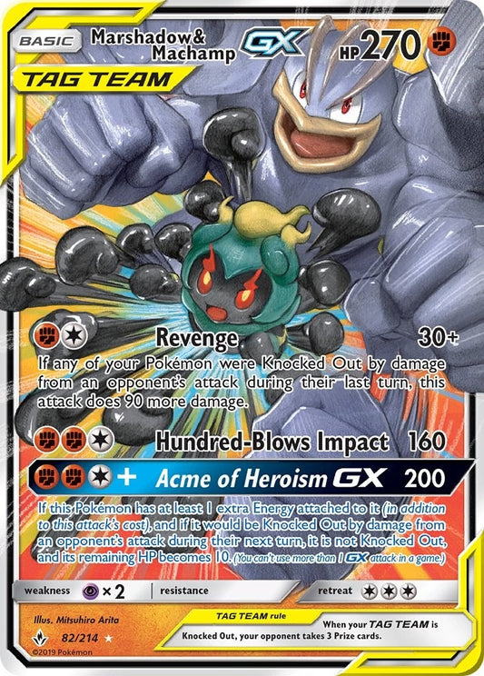 Image for Marshadow & Machamp GX (82/214) (SM - Unbroken Bonds) - Pokemon