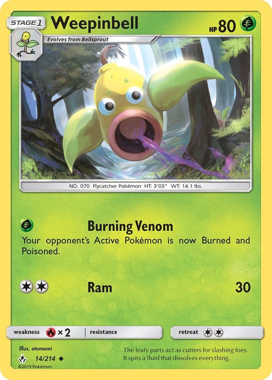 Image for Weepinbell (14/214) (SM - Unbroken Bonds) - Pokemon