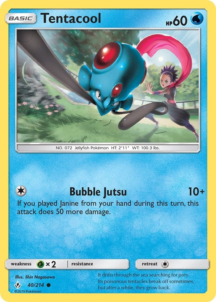 Image for Tentacool (40/214) (SM - Unbroken Bonds) - Pokemon