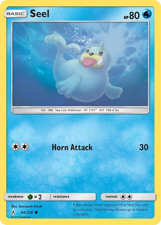 Image for Seel (44/214) (SM - Unbroken Bonds) - Pokemon