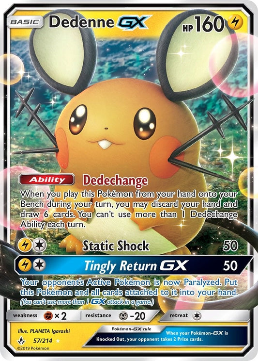 Image for Dedenne GX (57/214) (SM - Unbroken Bonds) - Pokemon