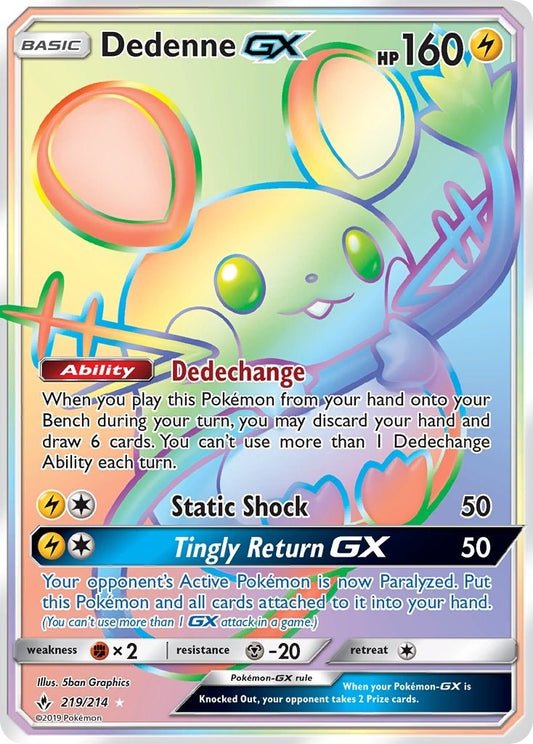 Image for Dedenne GX (Secret) (219/214) (SM - Unbroken Bonds) - Pokemon