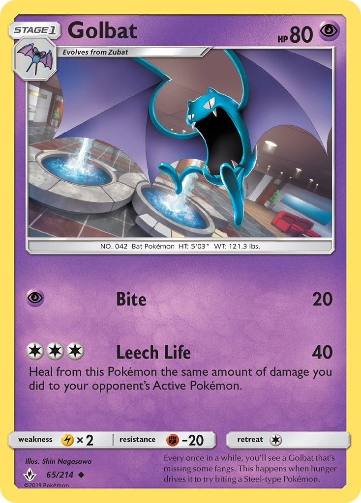 Image for Golbat (65/214) (SM - Unbroken Bonds) - Pokemon