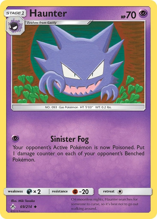 Image for Haunter (69/214) (SM - Unbroken Bonds) - Pokemon