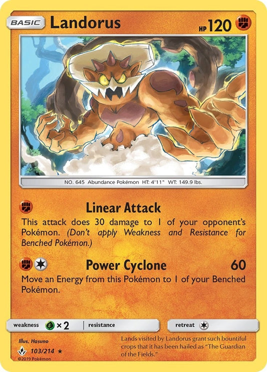 Image for Landorus (103/214) (SM - Unbroken Bonds) - Pokemon